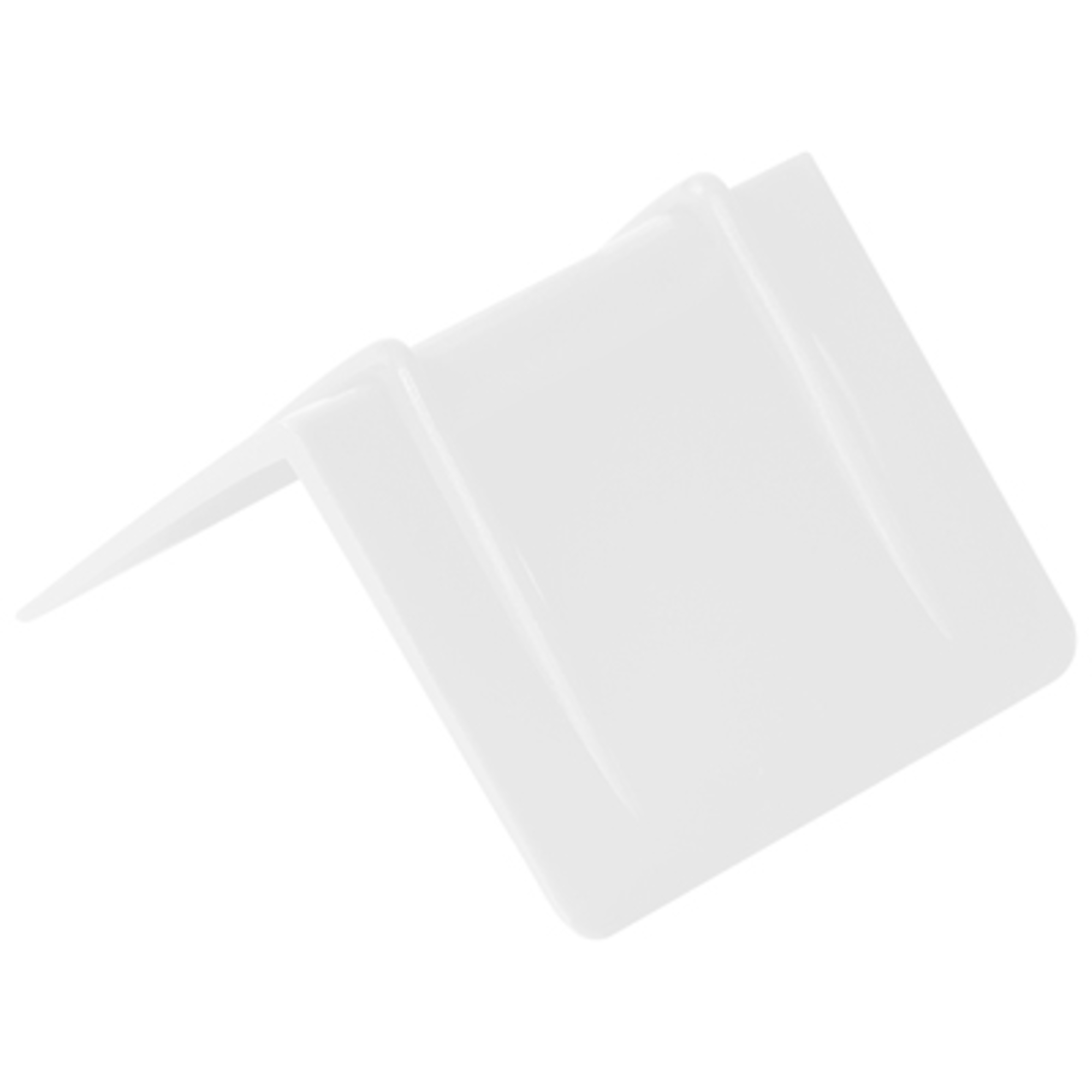 2 1/2 x 2in. - White Plastic Strap Guards 1000/CS, Model# SPP252W